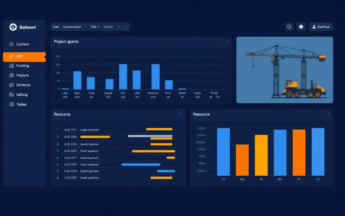 Construction ERP interface preview