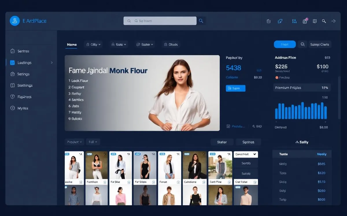 Fashion eCommerce interface preview